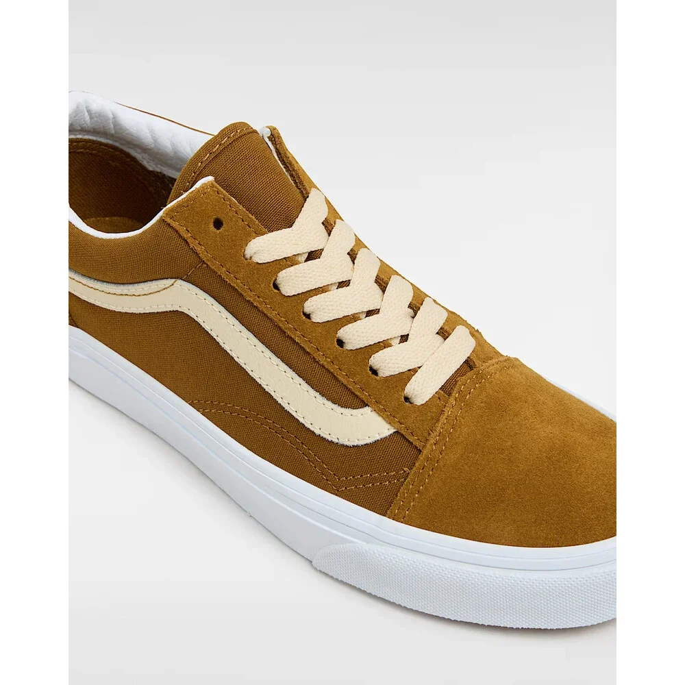 Vans Old Skool Sneakers Women's US 7 Brown Suede Athletic Skate Shoes HTAT1381